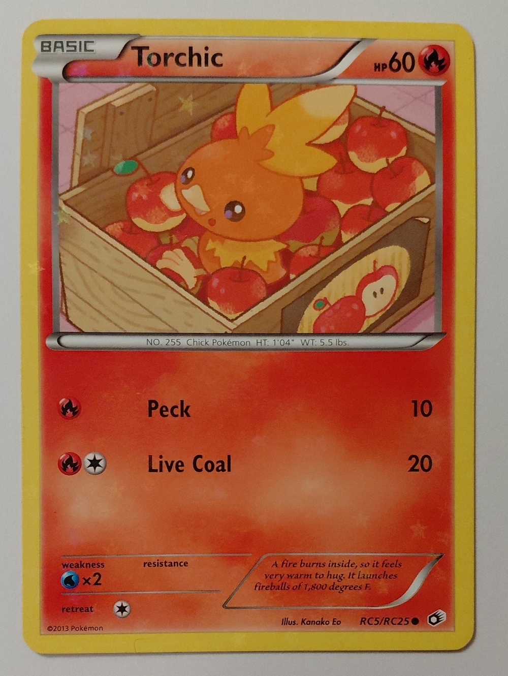Torchic - Ledgendary Treasures: Radiant Collection Card - Holo Star Pattern LP